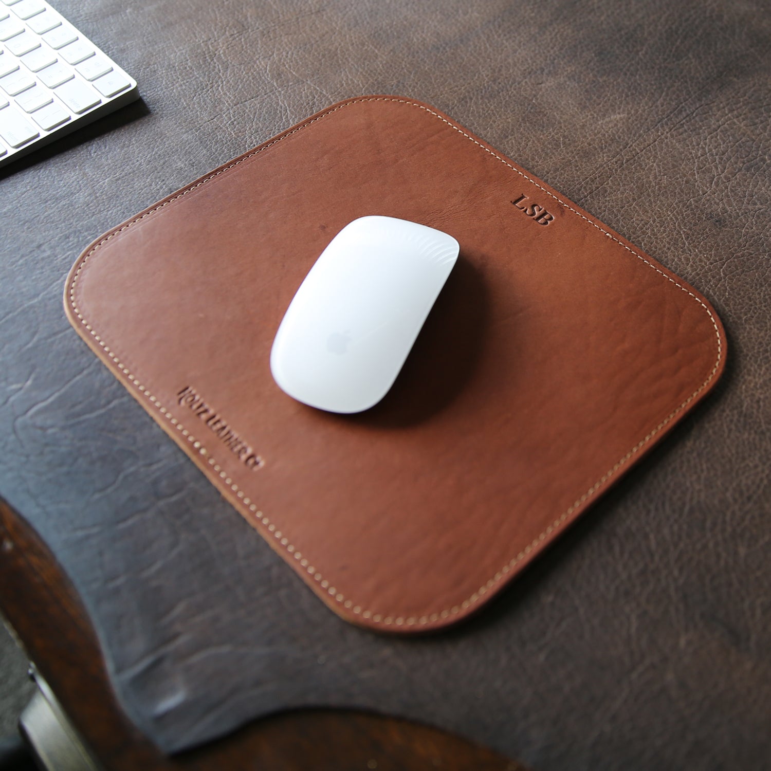 The Architect Personalized Fine Leather Mouse Pad Mousepad Office Accessories - Shoporiaz