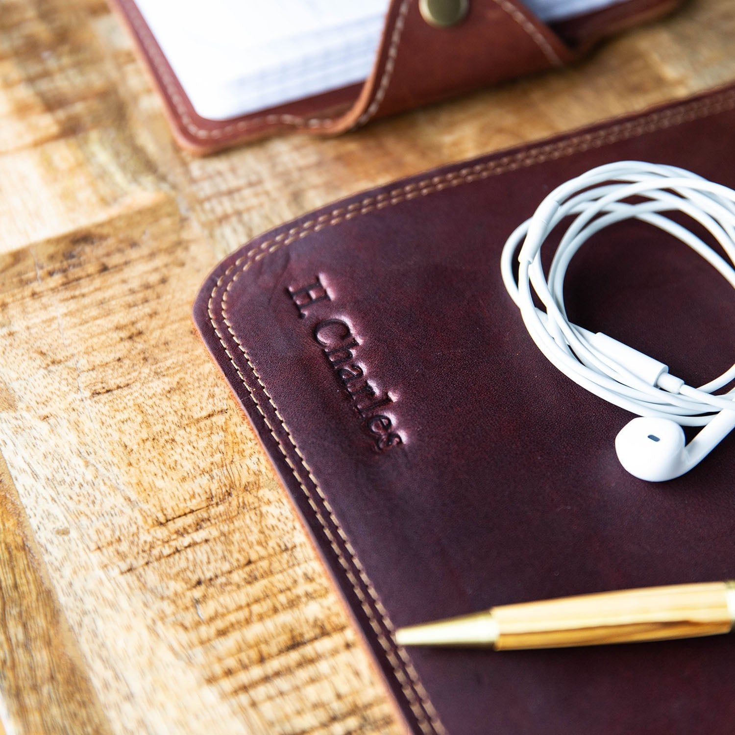 The Executive Personalized Leather Desk Mat Desk Pad Plotter - Shoporiaz