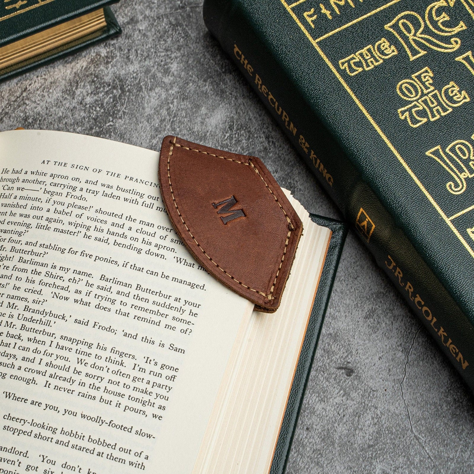 The Inkling Personalized Fine Leather Corner Bookmark - Shoporiaz