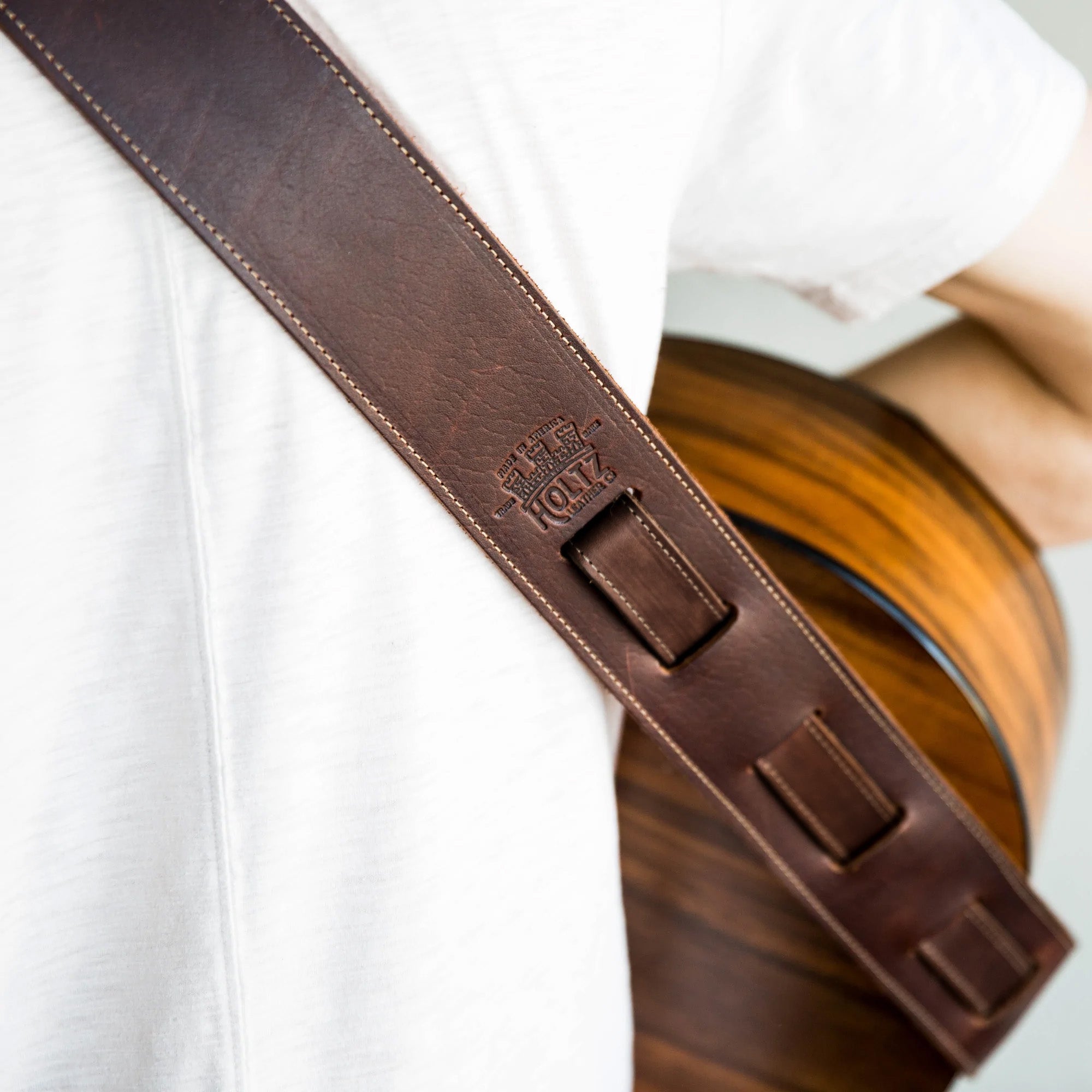 The Legend ~ Personalized Fine Leather Guitar Strap - Shoporiaz