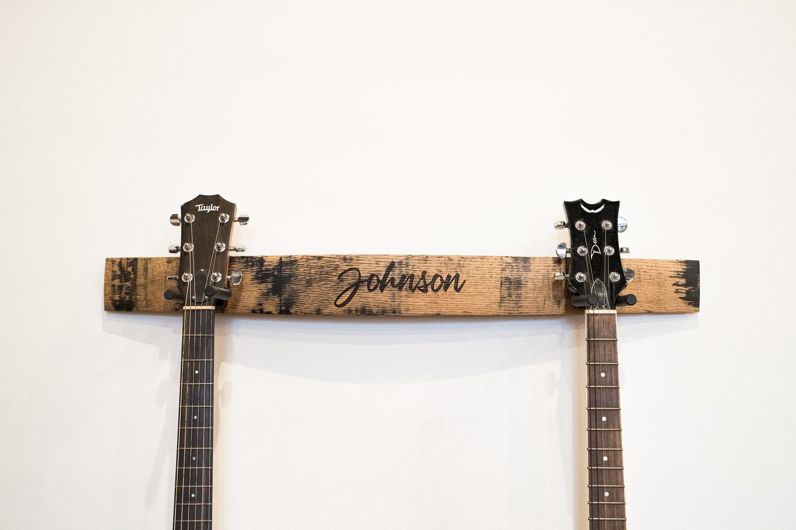 The Shoals Whiskey Barrel Personalized Double Guitar Holder - Shoporiaz