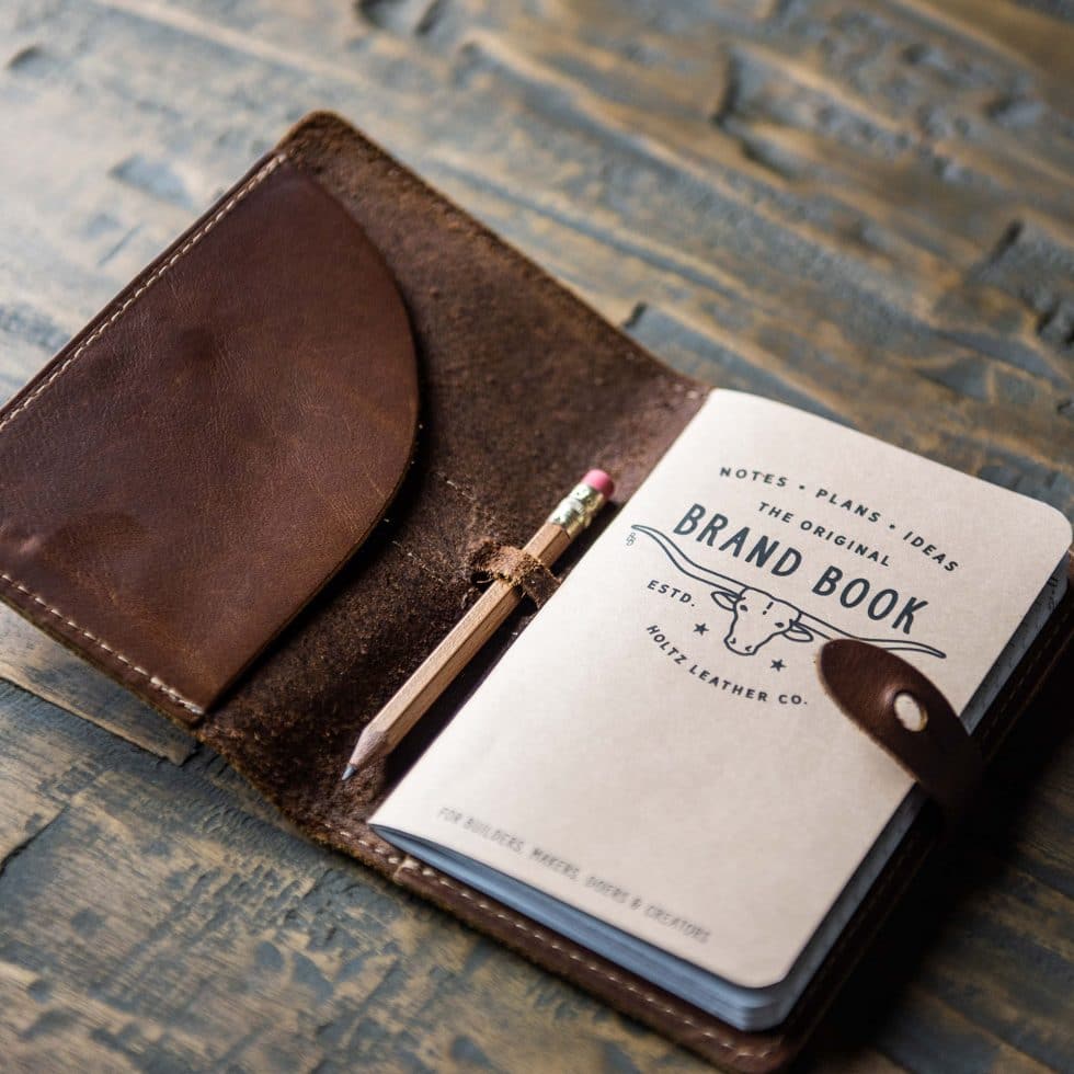 The Surveyor Fine Leather Pocket Journal Cover for Field Notes - Shoporiaz