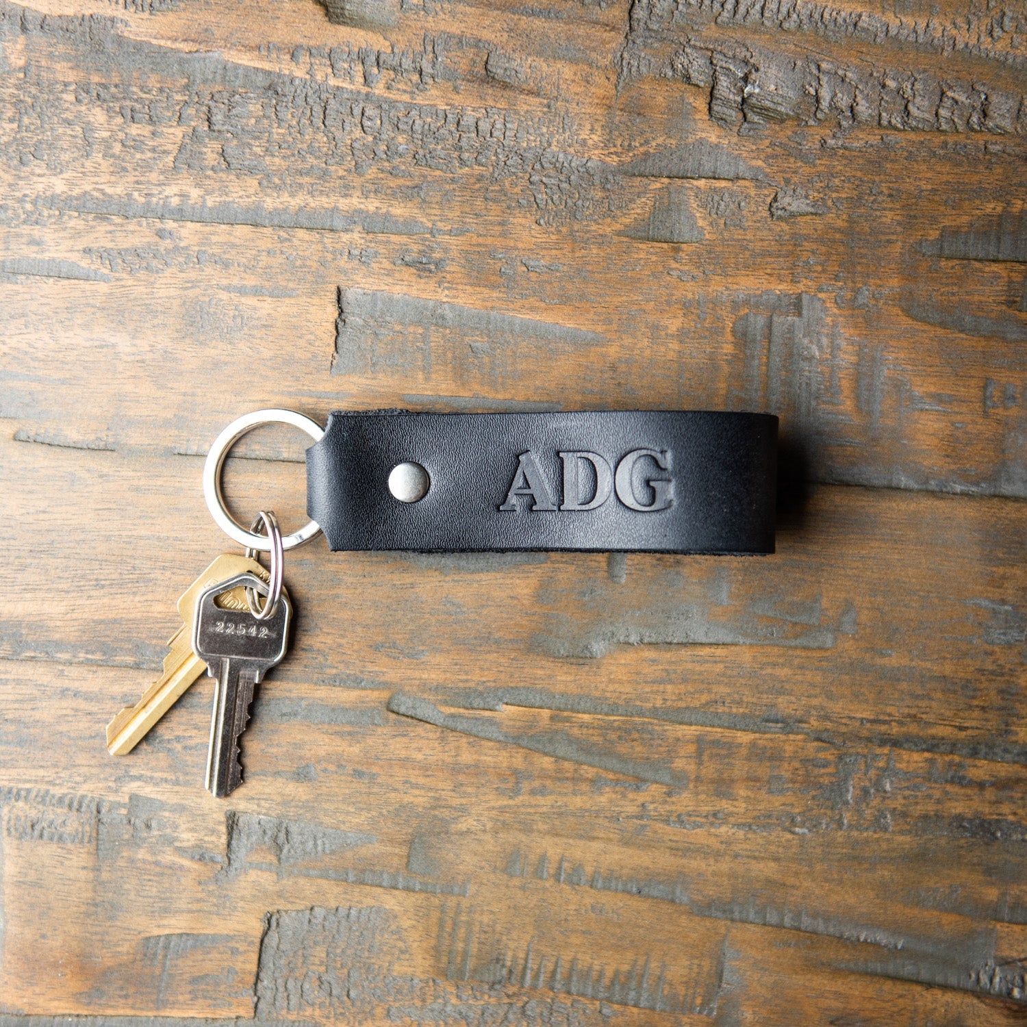 The Tucker Fine Leather Keychain Key ring - Shoporiaz